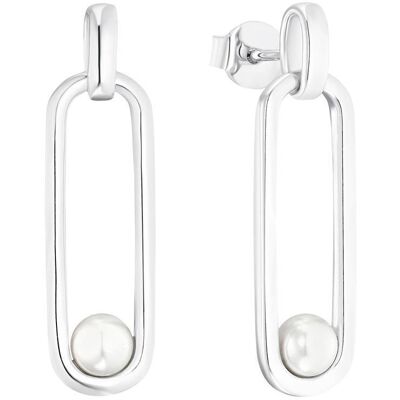 s.Oliver Ohrstecker für Damen aus 925er Silber mit Perle silber s.Oliver Ohrstecker für Damen aus 925er Silber mit Perle silber