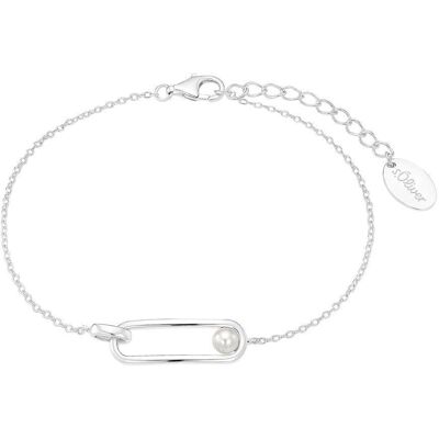 s.Oliver Armband für Damen aus 925er Silber mit Perle silber s.Oliver Armband für Damen aus 925er Silber mit Perle silber
