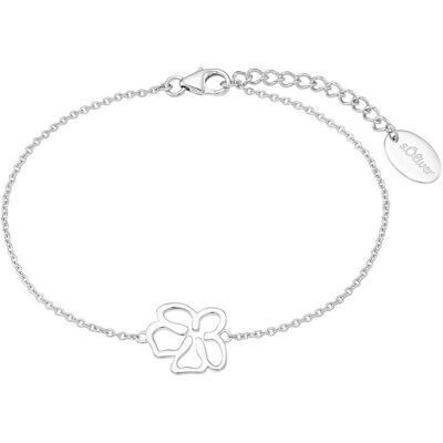 s.Oliver Damen Armband mit Blüte aus Sterlingsilber silber s.Oliver Damen Armband mit Blüte aus Sterlingsilber silber