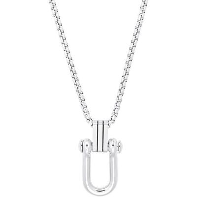 s.Oliver Herrenkette mit Industrial-Anhänger aus Edelstahl silber s.Oliver Herrenkette mit Industrial-Anhänger aus Edelstahl silber