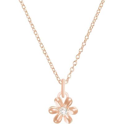 s.Oliver Kette Flower mit Zirkonia aus Sterlingsilber, IP Rosé rosé s.Oliver Kette Flower mit Zirkonia aus Sterlingsilber, IP Rosé rosé