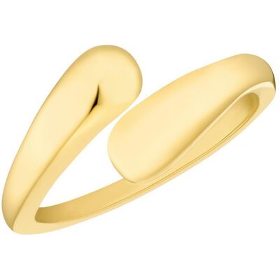 s.Oliver Offener Damenring aus Edelstahl, IP Gold gold s.Oliver Offener Damenring aus Edelstahl, IP Gold gold