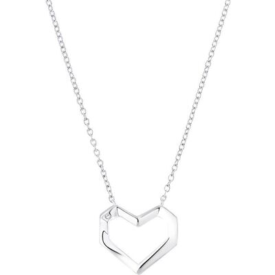 s.Oliver 925er Silber Kette Herz für Damen mit Zirkonia silber s.Oliver 925er Silber Kette Herz für Damen mit Zirkonia silber