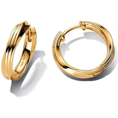 Pandora Verdrehte Damen Ohrringe, Essence, vergoldet gold Pandora Verdrehte Damen Ohrringe, Essence, vergoldet gold