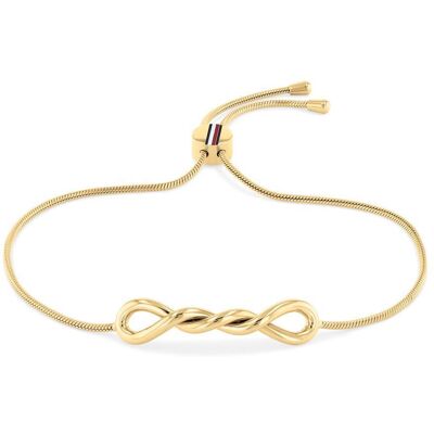 Tommy Hilfiger Damenarmband Twisted aus Edelstahl, IP Gold gold Tommy Hilfiger Damenarmband Twisted aus Edelstahl, IP Gold gold