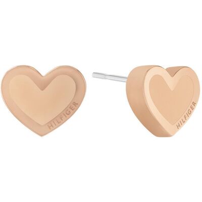 Tommy Hilfiger Enamel Hearts Ohrstecker aus rosévergoldetem Edelstahl rosé Tommy Hilfiger Enamel Hearts Ohrstecker aus rosévergoldetem Edelstahl rosé