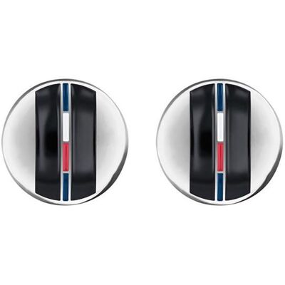 Tommy Hilfiger Manschettenknöpfe Dressed up aus Edelstahl mit Emaille silber Tommy Hilfiger Manschettenknöpfe Dressed up aus Edelstahl mit Emaille silber