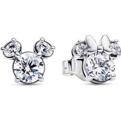 Pandora Ohrstecker Disney Mickey Mouse & Minnie, 925er Silber silber Pandora Ohrstecker Disney Mickey Mouse & Minnie, 925er Silber silber