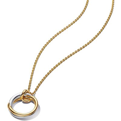 Pandora Essence Kette für Damen, IP Gold, 925er Silber silber-gold Pandora Essence Kette für Damen, IP Gold, 925er Silber silber-gold