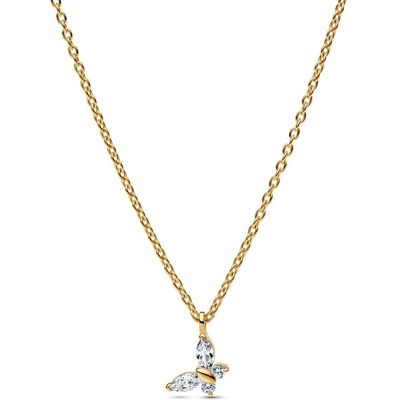 Pandora Damenkette Schmetterling, 925er Silber, Timeless gold Pandora Damenkette Schmetterling, 925er Silber, Timeless gold
