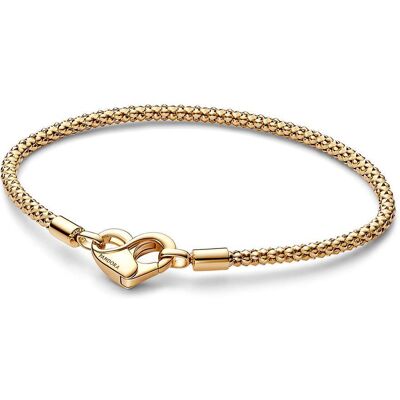 PANDORA Moments Armband mit Herzverschluss, vergoldet gold PANDORA Moments Armband mit Herzverschluss, vergoldet gold