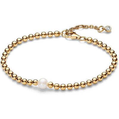 Pandora Timeless Kugelarmband für Damen mit Perle, IP Gold gold Pandora Timeless Kugelarmband für Damen mit Perle, IP Gold gold