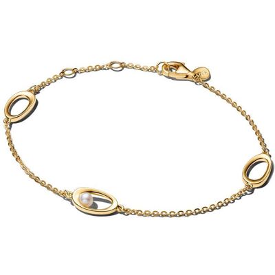 Pandora Vergoldetes Armband für Damen Essence mit Perle gold Pandora Vergoldetes Armband für Damen Essence mit Perle gold