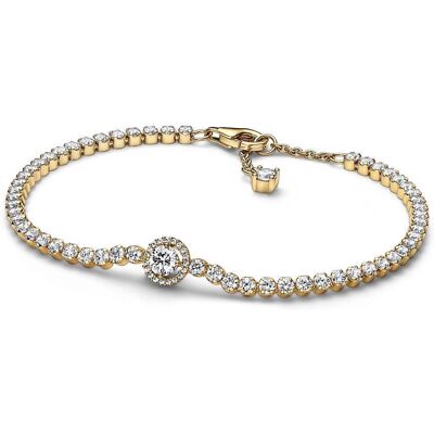 Pandora Zirkoniabesetztes Armband für Damen, vergoldet gold Pandora Zirkoniabesetztes Armband für Damen, vergoldet gold