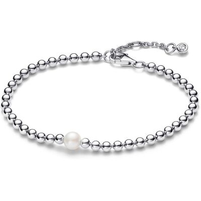 Pandora Kugelarmband aus Sterlingsilber mit Perle, Timeless silber Pandora Kugelarmband aus Sterlingsilber mit Perle, Timeless silber
