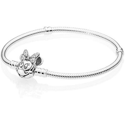 Pandora Shimmering Minnie Porträt Armband aus 925er Silber silber Pandora Shimmering Minnie Porträt Armband aus 925er Silber silber
