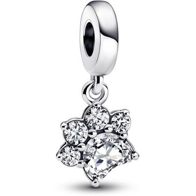 Pandora Charm Anhänger Pfotenabdruck aus Sterlingsilber silber Pandora Charm Anhänger Pfotenabdruck aus Sterlingsilber silber