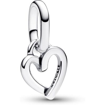 PANDORA Mini Charm Anhänger Freihandherz aus Sterlingsilber silber PANDORA Mini Charm Anhänger Freihandherz aus Sterlingsilber silber