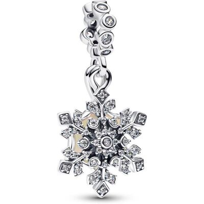 Pandora Moments Charm-Anhänger Schneeflocke, Sterlingsilber silber Pandora Moments Charm-Anhänger Schneeflocke, Sterlingsilber silber
