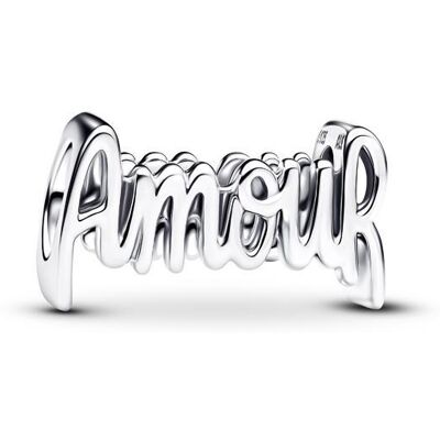 Pandora Amour Slide-Charm Damen, 925er Silber, Moments silber Pandora Amour Slide-Charm Damen, 925er Silber, Moments silber