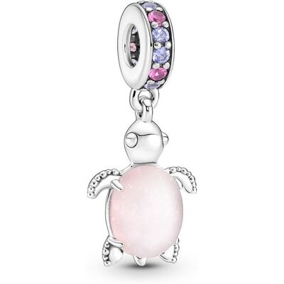 Pandora Damen Charm-Anhänger Schildkröte, Murano-Glas silber Pandora Damen Charm-Anhänger Schildkröte, Murano-Glas silber