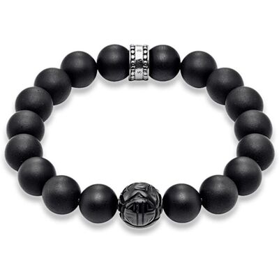 Thomas Sabo Armband für Herren aus Obsidian schwarz Thomas Sabo Armband für Herren aus Obsidian schwarz