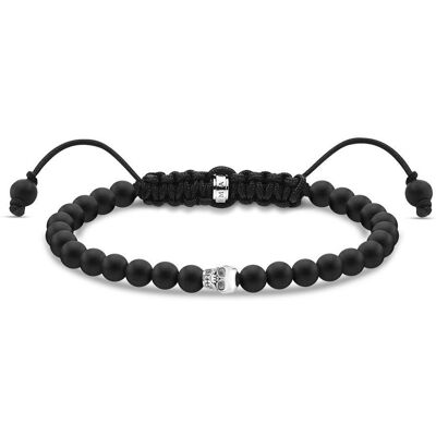 Thomas Sabo Schwarzes Armband aus Obsidian-Kugeln schwarz Thomas Sabo Schwarzes Armband aus Obsidian-Kugeln schwarz