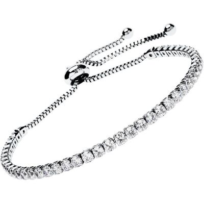 Unique Tennisarmband Edelstahl Zirkonia silber Unique Tennisarmband Edelstahl Zirkonia silber