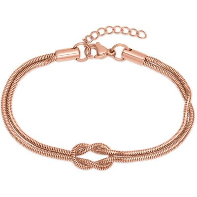 Unique Liebesknoten Armband aus Edelstahl, rosé rosé Unique Liebesknoten Armband aus Edelstahl, rosé rosé
