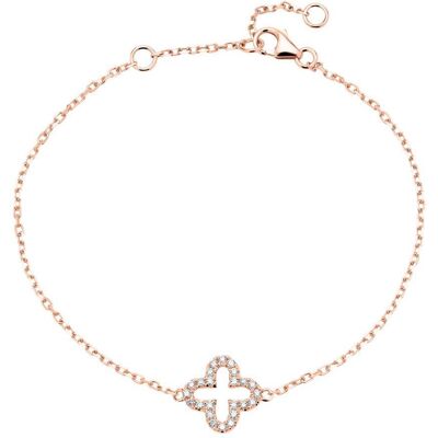 Brilladia Armband Blüte aus 585er Roségold mit Diamanten rosé Brilladia Armband Blüte aus 585er Roségold mit Diamanten rosé