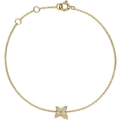 Brilladia Armband für Damen aus 14K Gold mit Diamanten gold Brilladia Armband für Damen aus 14K Gold mit Diamanten gold