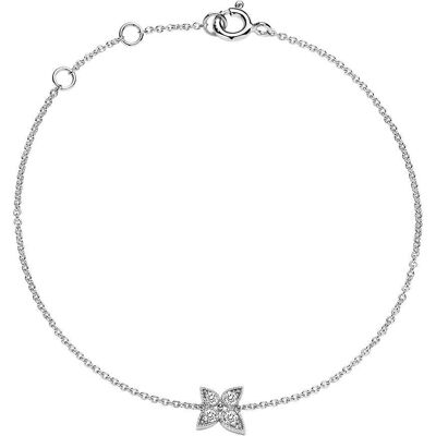 Brilladia Damenarmband aus 585er Weißgold mit Diamanten silber Brilladia Damenarmband aus 585er Weißgold mit Diamanten silber
