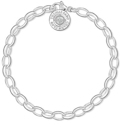 Thomas Sabo Charm Armband aus Sterlingsilber mit Diamanten silber Thomas Sabo Charm Armband aus Sterlingsilber mit Diamanten silber
