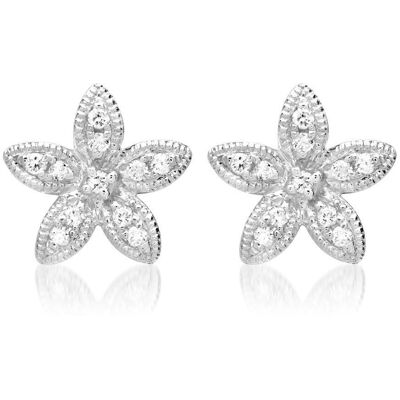 Brilladia Ohrringe 750er Weißgold 22 Diamanten 0,12 ct. silber Brilladia Ohrringe 750er Weißgold 22 Diamanten 0,12 ct. silber