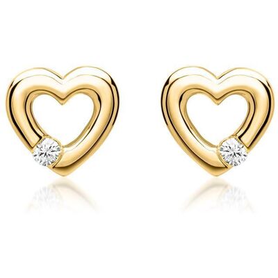Unique Ohrringe 585er Gelbgold 2 Diamanten 0,052 ct. gold Unique Ohrringe 585er Gelbgold 2 Diamanten 0,052 ct. gold