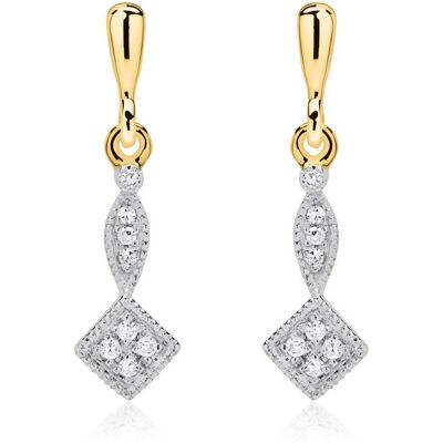 Unique 585er Gold Ohrstecker mit Diamanten gold Unique 585er Gold Ohrstecker mit Diamanten gold