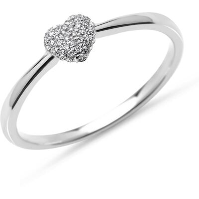 Brilladia Diamantring Herzmotiv 0,10 ct 750er Weißgold Brilladia Diamantring Herzmotiv 0,10 ct 750er Weißgold