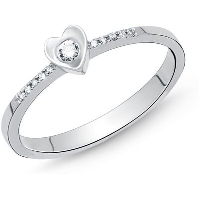 Brilladia Damenring 585er Weißgold Diamant 0,086 ct. Brilladia Damenring 585er Weißgold Diamant 0,086 ct.