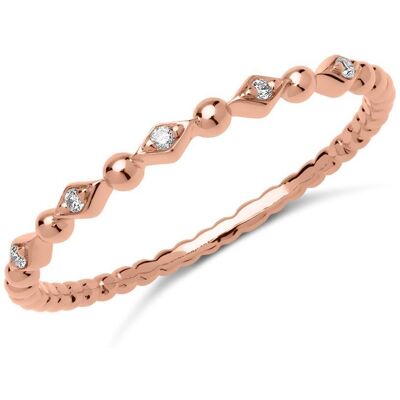 Brilladia Damen Ring 750er Roségold 5 Diamanten Brilladia Damen Ring 750er Roségold 5 Diamanten