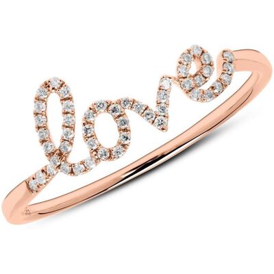 Brilladia Ring Love aus 14K Roségold mit Diamanten rosé Brilladia Ring Love aus 14K Roségold mit Diamanten rosé