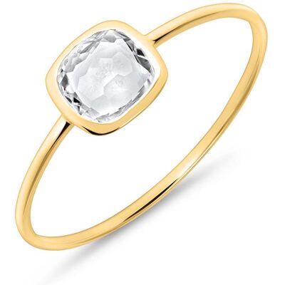 Unique Weißtopas Ring für Damen aus 585er Gold gold Unique Weißtopas Ring für Damen aus 585er Gold gold