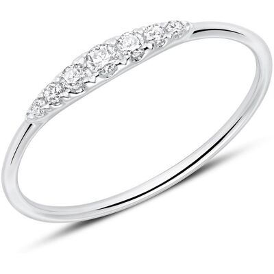 Brilladia Diamantring für Damen aus 585er Weißgold silber Brilladia Diamantring für Damen aus 585er Weißgold silber