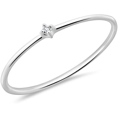 Unique Damenring aus 585er Weißgold mit Weißtopas silber Unique Damenring aus 585er Weißgold mit Weißtopas silber