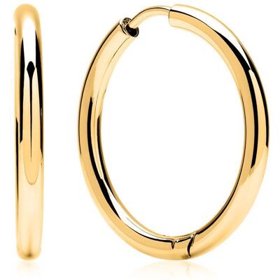Unique Edelstahl Creolen vergoldet gold Unique Edelstahl Creolen vergoldet gold