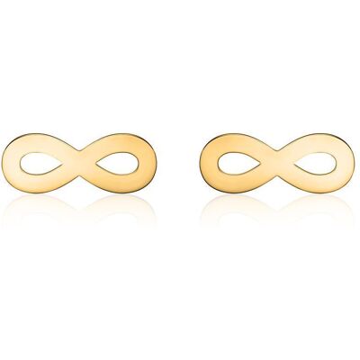 Unique Infinity Ohrstecker für Damen 14K Gold gold Unique Infinity Ohrstecker für Damen 14K Gold gold