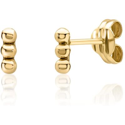 Unique Ohrstecker Dots aus 9-karätigem Gold für Damen gold Unique Ohrstecker Dots aus 9-karätigem Gold für Damen gold