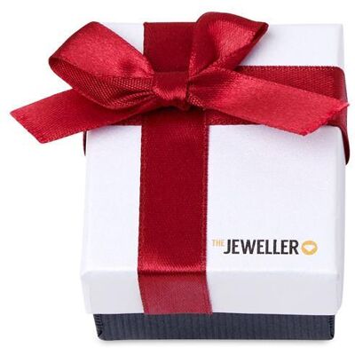 Unique Etui für einen Ring mit roter Geschenkschleife weiß Unique Etui für einen Ring mit roter Geschenkschleife weiß