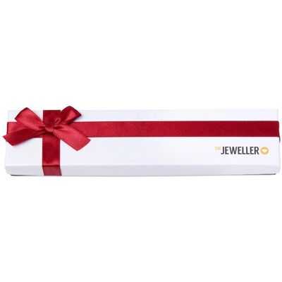 Unique Geschenketui für Armbänder mit roter Schleife weiß Unique Geschenketui für Armbänder mit roter Schleife weiß
