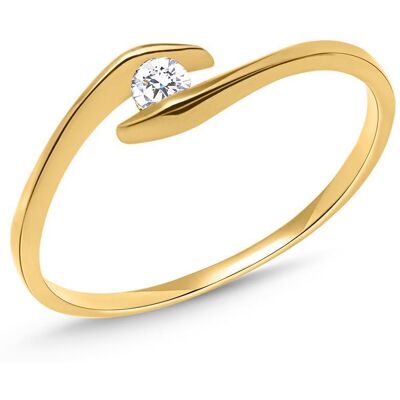 Unique 333er Gold Filigraner Ring mit Zirkonia Unique 333er Gold Filigraner Ring mit Zirkonia
