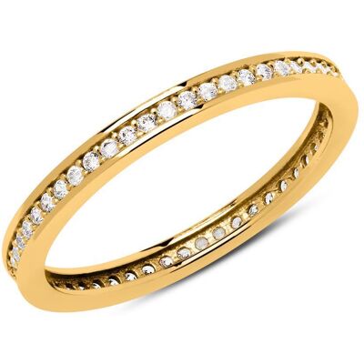 Unique 333er Gold Eternity Ring mit Zirkonia Unique 333er Gold Eternity Ring mit Zirkonia